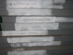 Steel in mill's warehouse